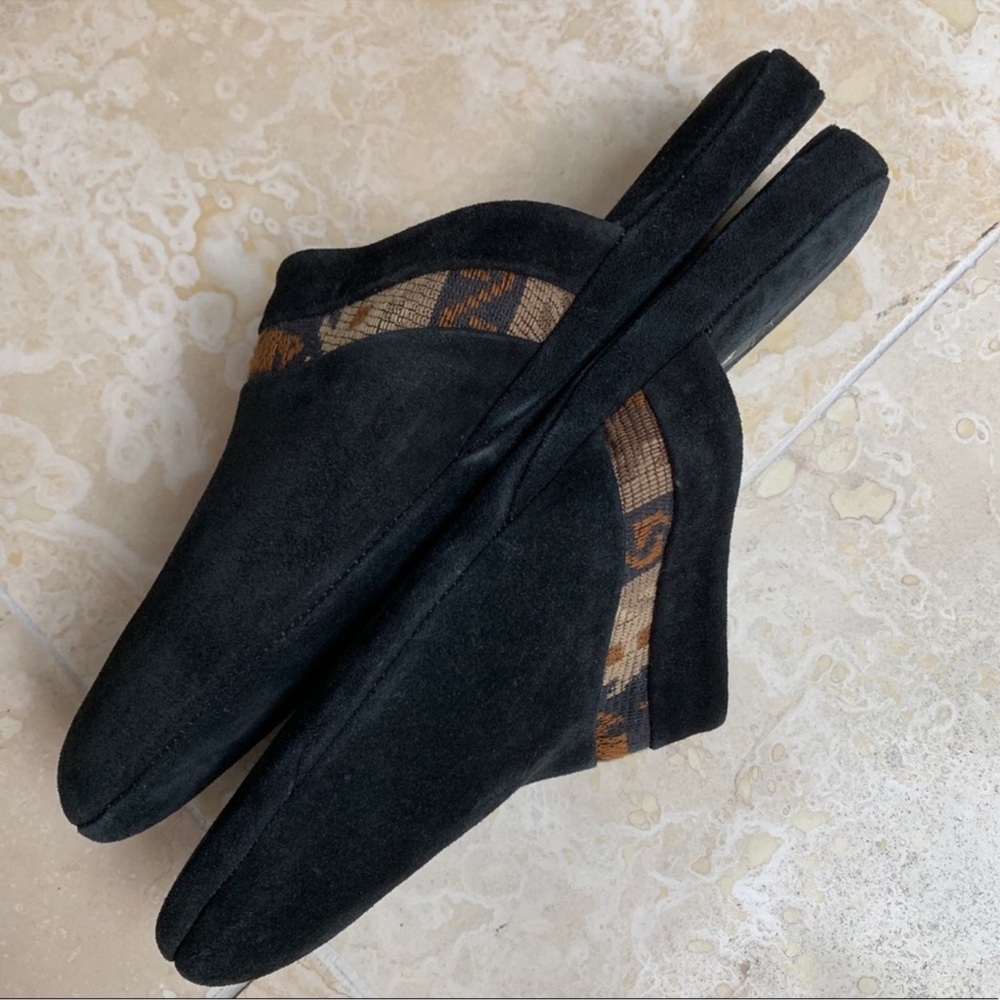 BALLY slip ons slippers suede leather US 8 - Picture 3 of 8